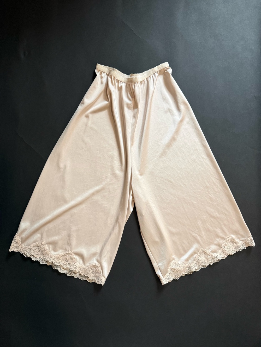 Women's Cream Lace-Trim Full Slip Shorts - Sleeper Style